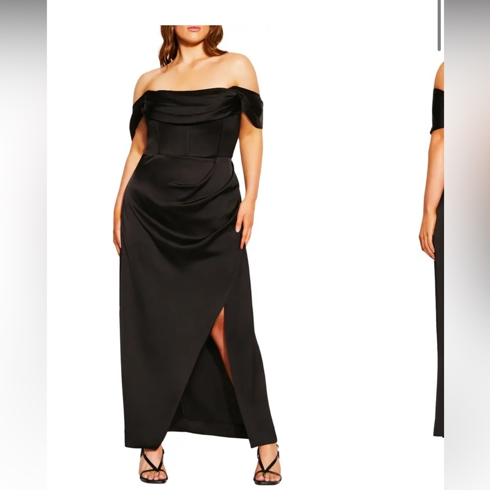 New with Tags, City Chic Maxi Forbidden Love Black Dress
